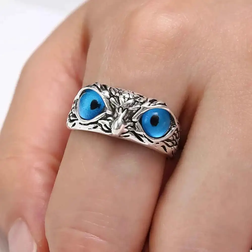 Alloy Owl Detail Ring