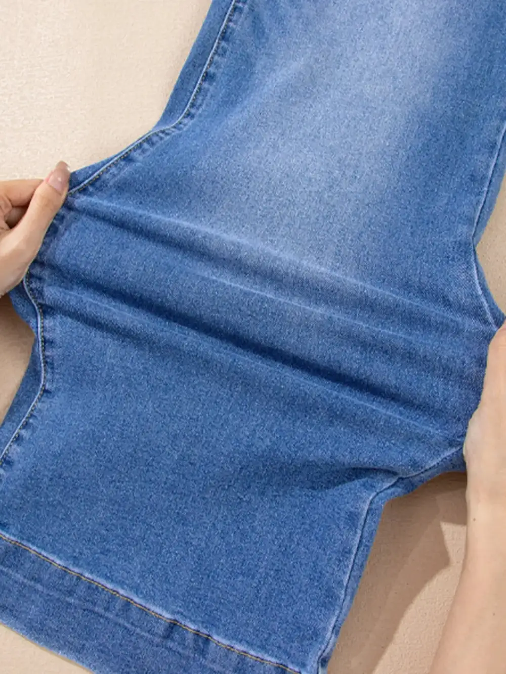 Flap Pocket Easy Layer Denim Jeans