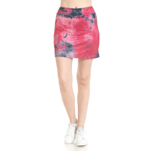 Cherry Cola Tie-Dye Side-Slit Active Shorts
