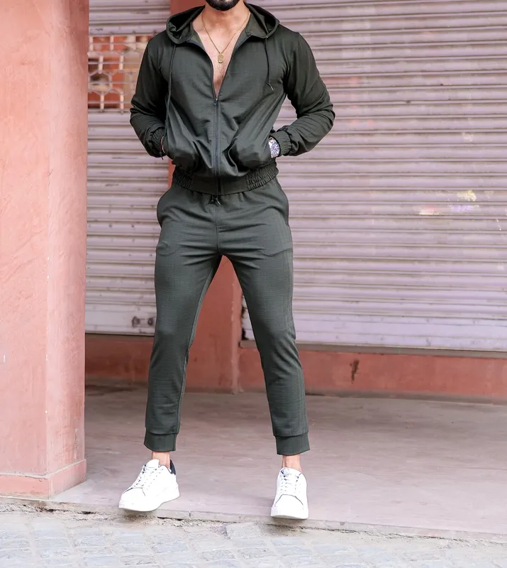 Olive Tracksuit Set