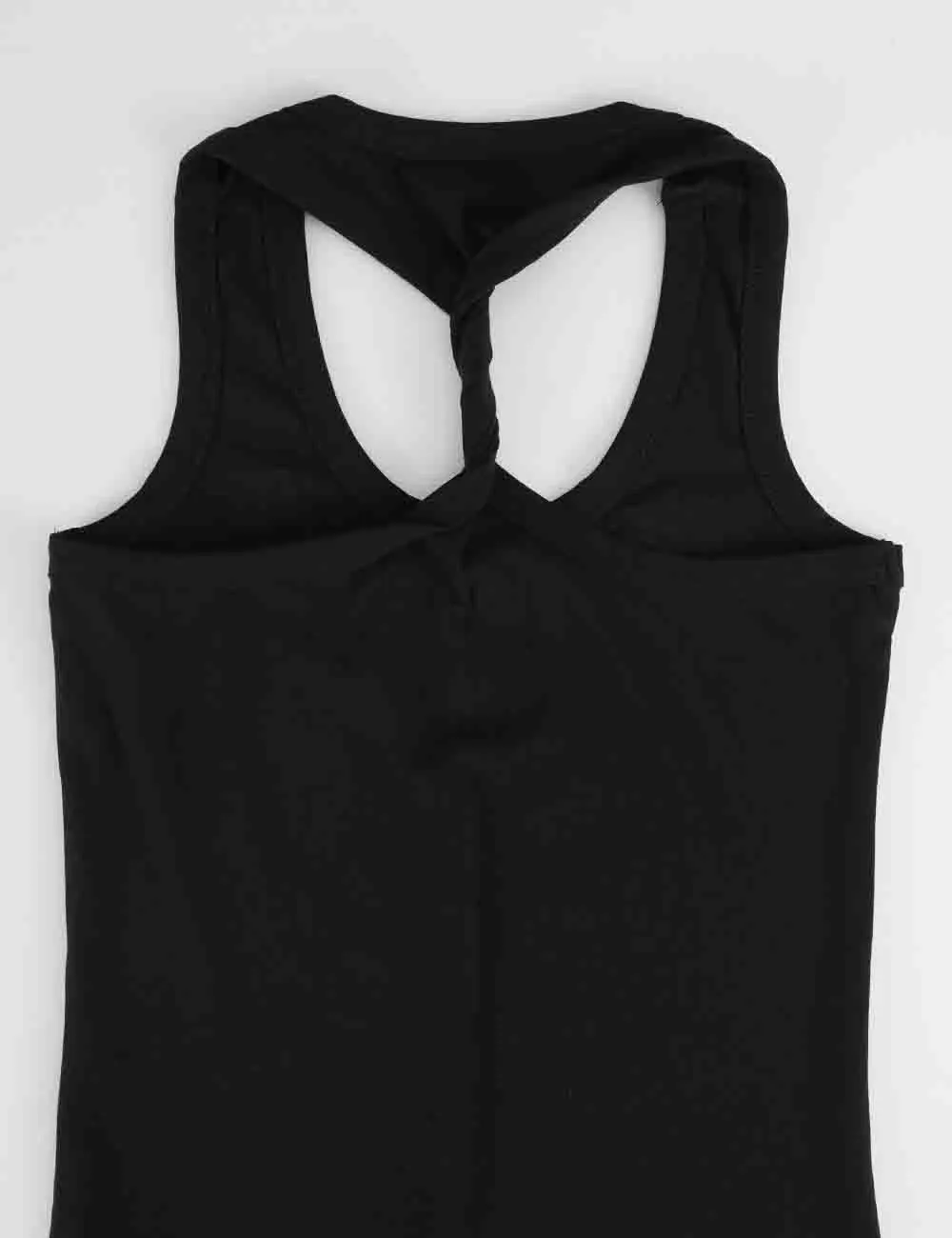 Chic Rhinestone Chain Detail Racerback Tank Top