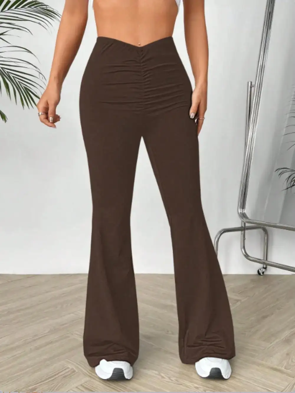 High Waisted Flared Pants