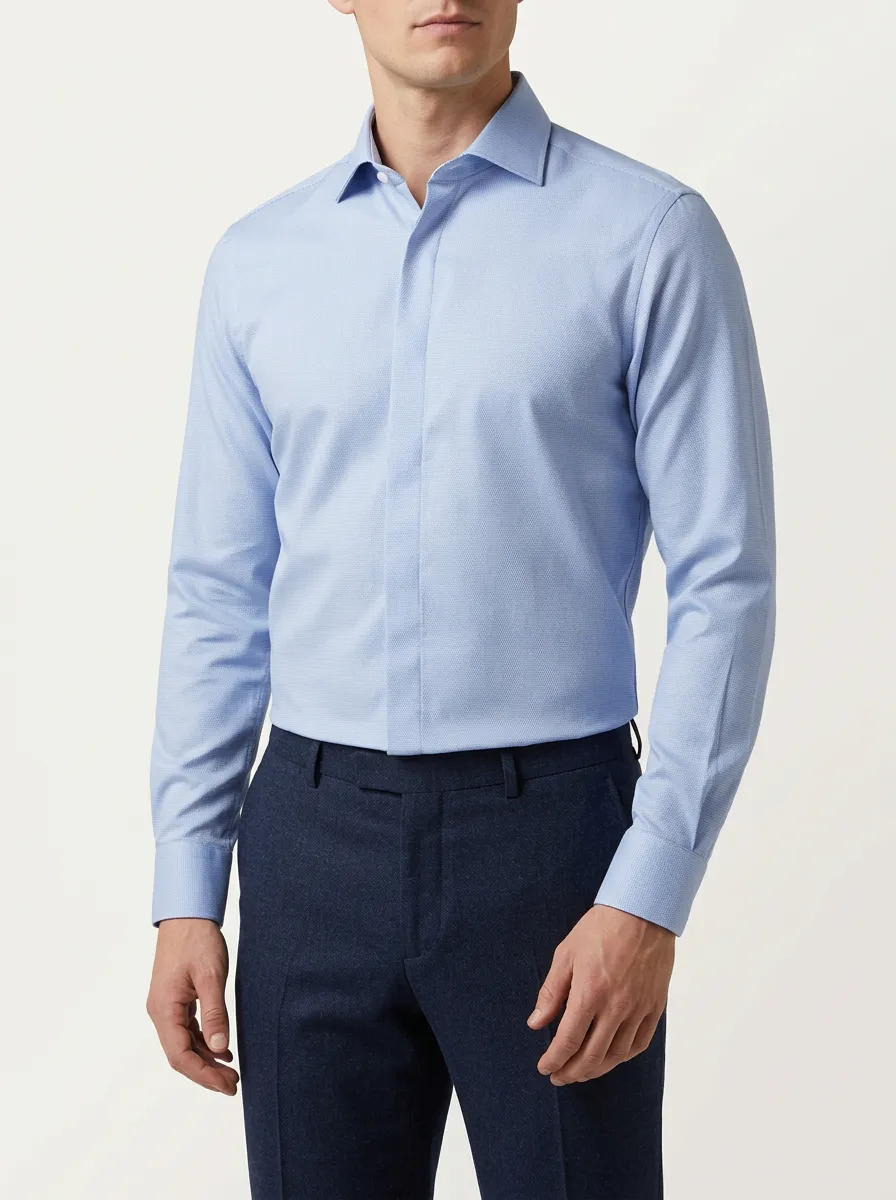 Men's Refined Textured Dress Shirt