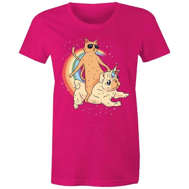 Cat Unicorn Pug T-Shirt