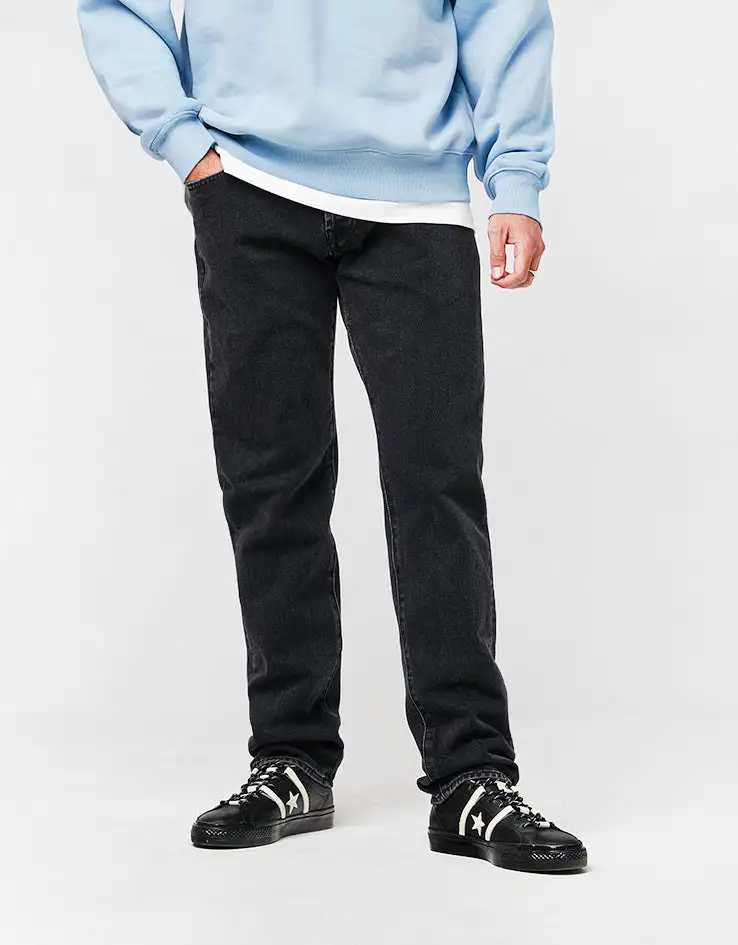 Versatile Stone Washed Baggy Denim Jeans