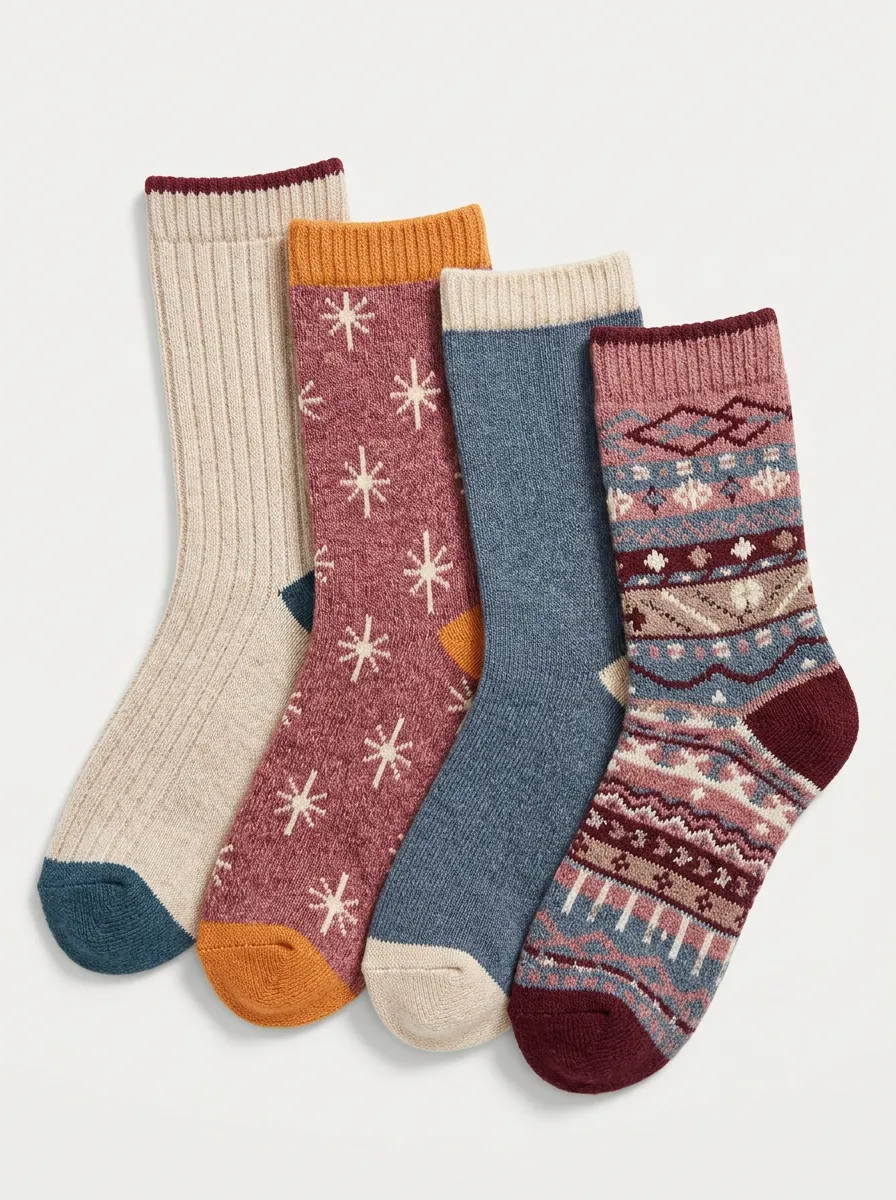 Women's Comfort-Style Four Pair Socks