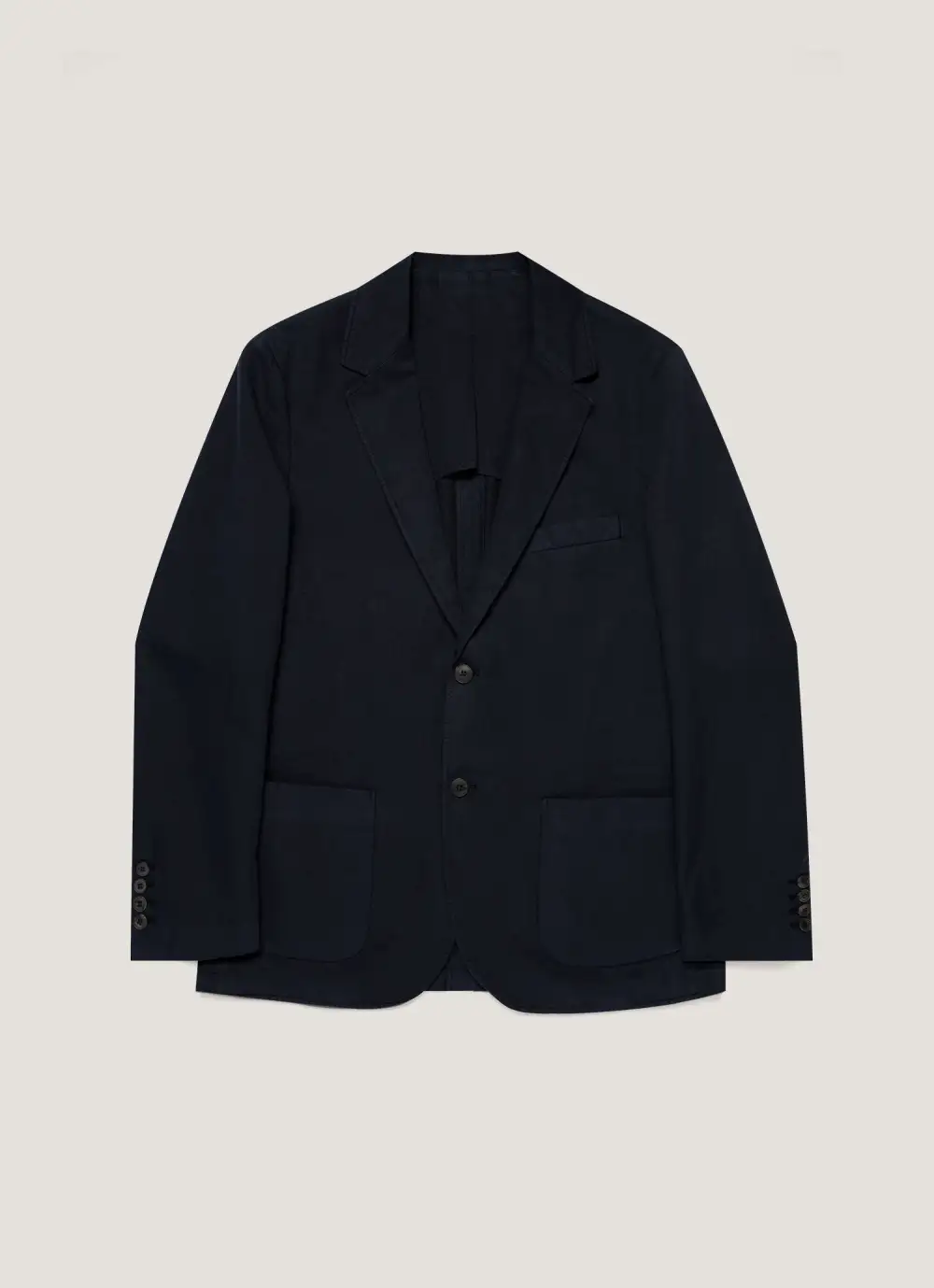 Garment Washed Cotton Linen Blazer