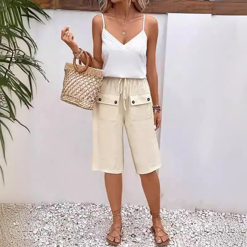 Women's Loose Fit Cargo Shorts