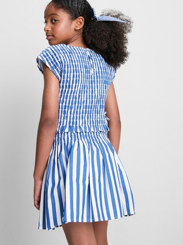 7-15yrs | Stripe Shirred Blouse detail 1