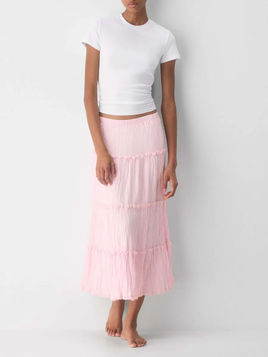 Ruffled Tiered Skirt