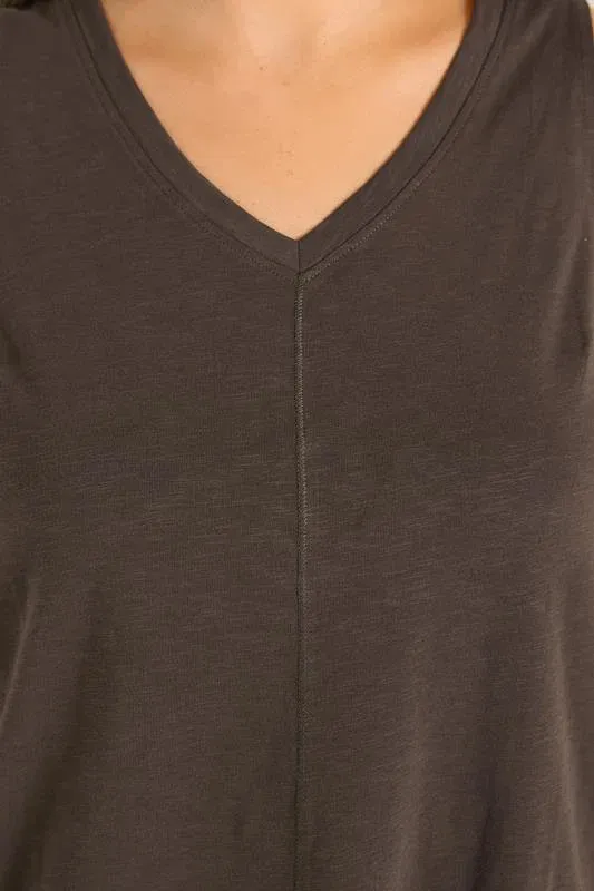 Chocolate Brown Premium Cotton Vest Top