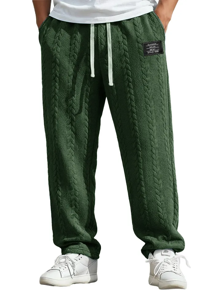 Jacquard Pocket Relaxed Trousers