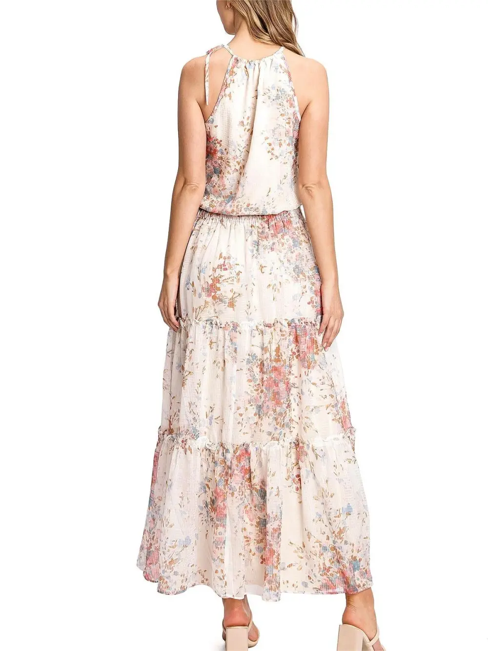Floral Sleeveless Maxi Dress
