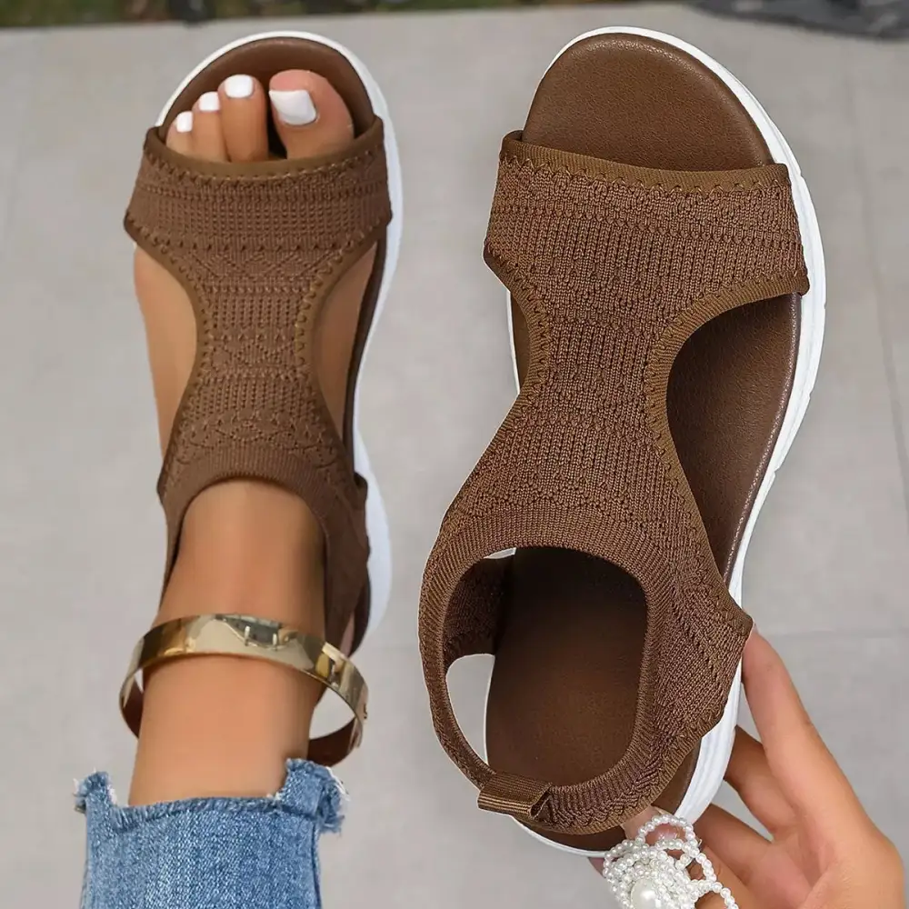 Modern Open Toe Platform Sandals