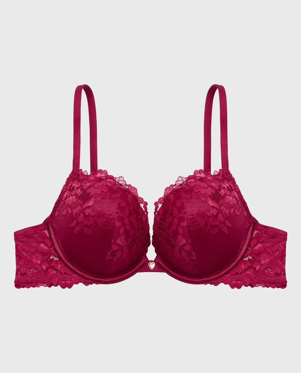 Signature Push Up Plunge Bra With Romantic Lace