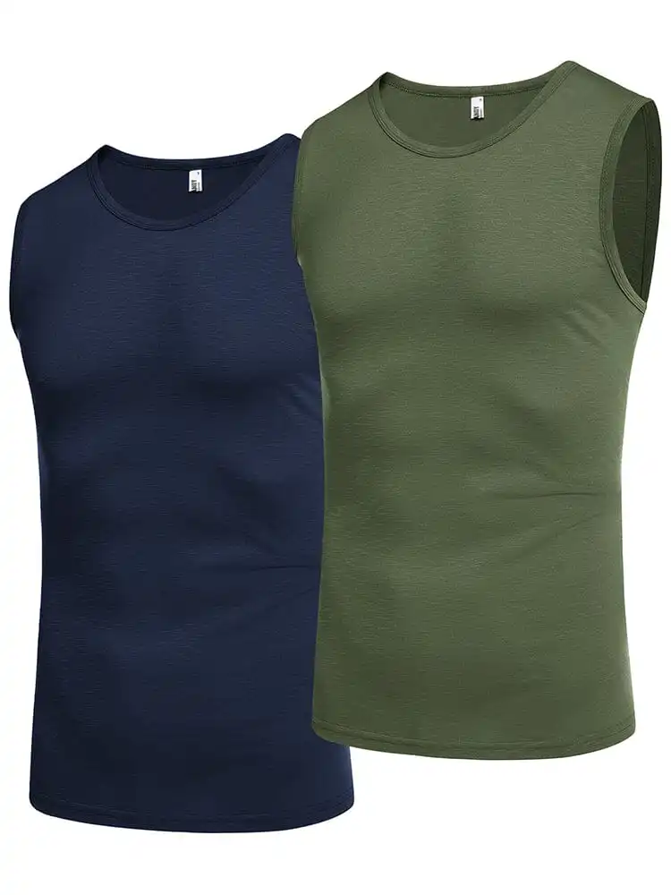Soft Rib Muscle Cut Tank Top