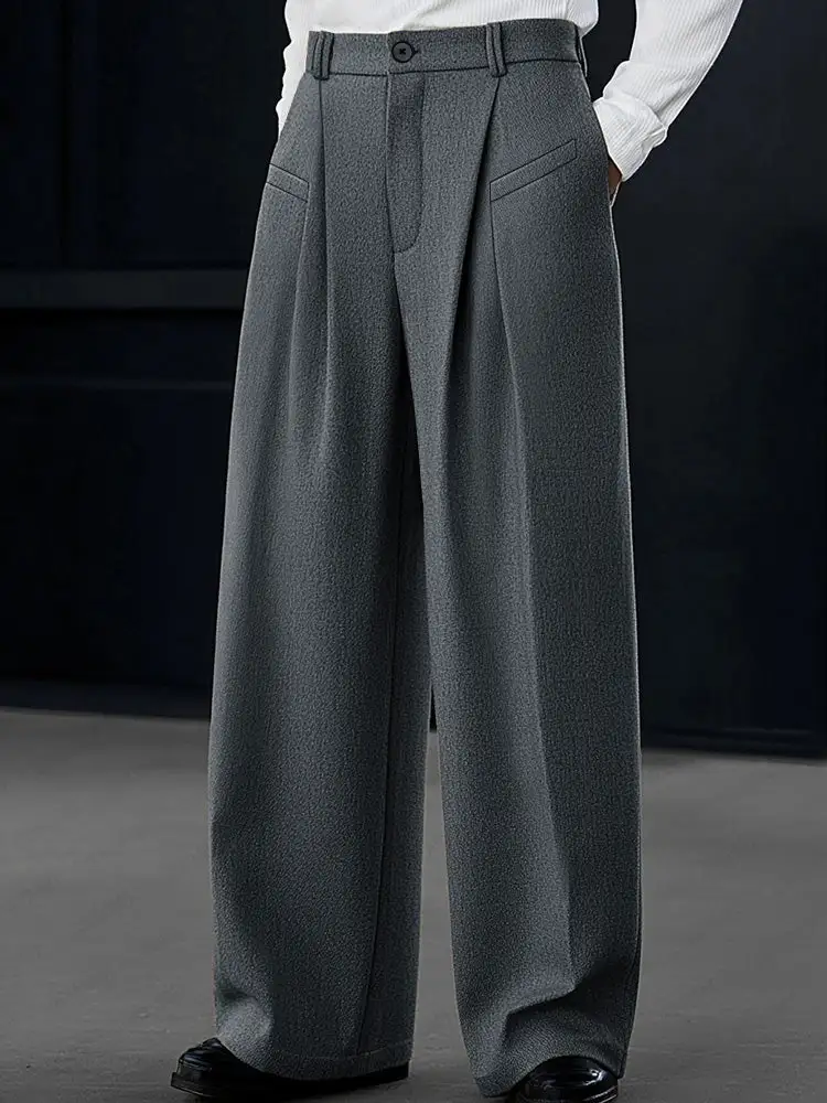 Relaxed Pleated Front Pants