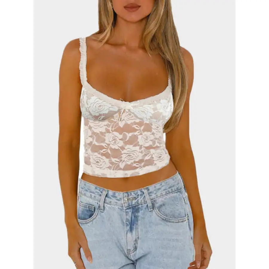 Bow Lace Camisole Top