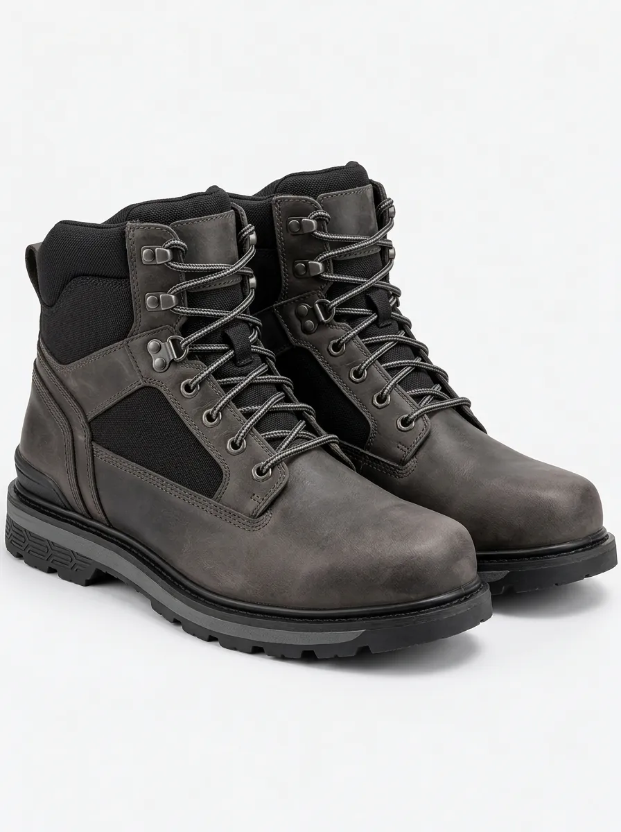 Men's Leather Work Boots for Tactical Inspired Style