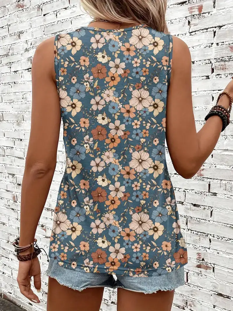 Floral Sleeveless Top