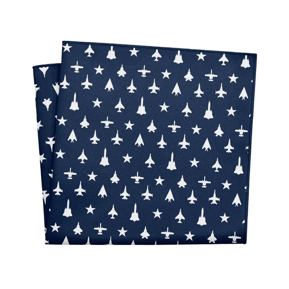 Modern Streamlined Military Motif Pocket Square