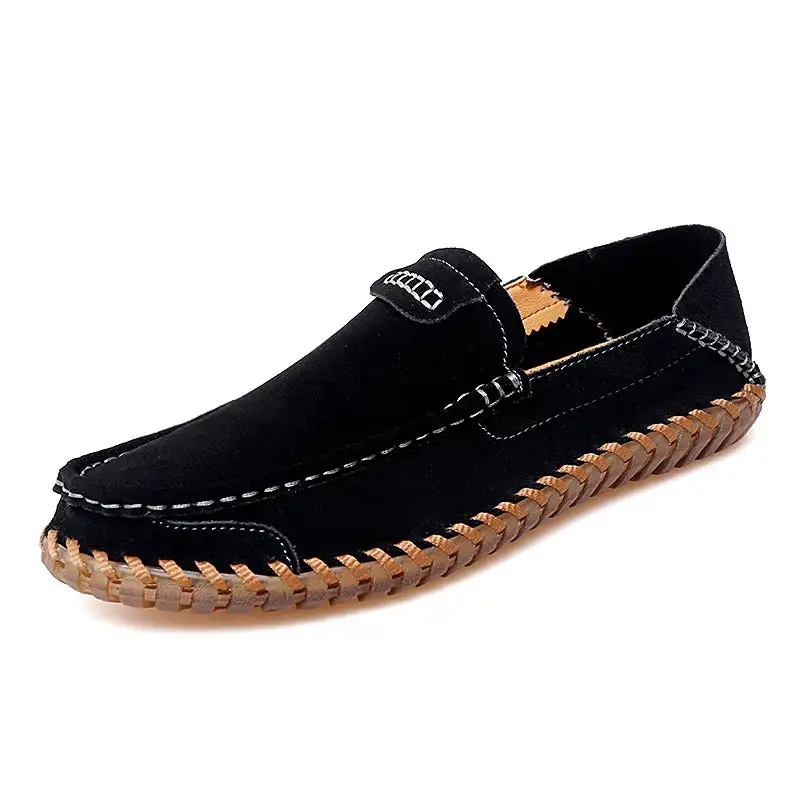 Refined Leather Slip-On Shoes