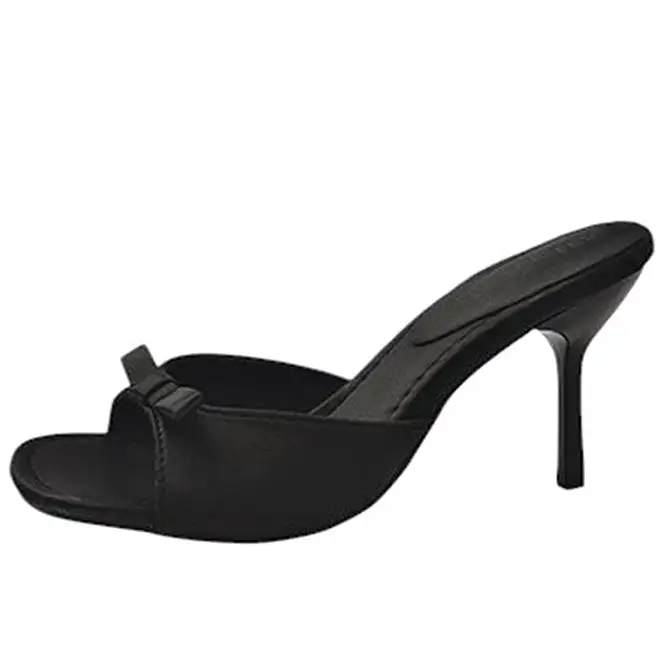 Coquette Bow Heeled Mules