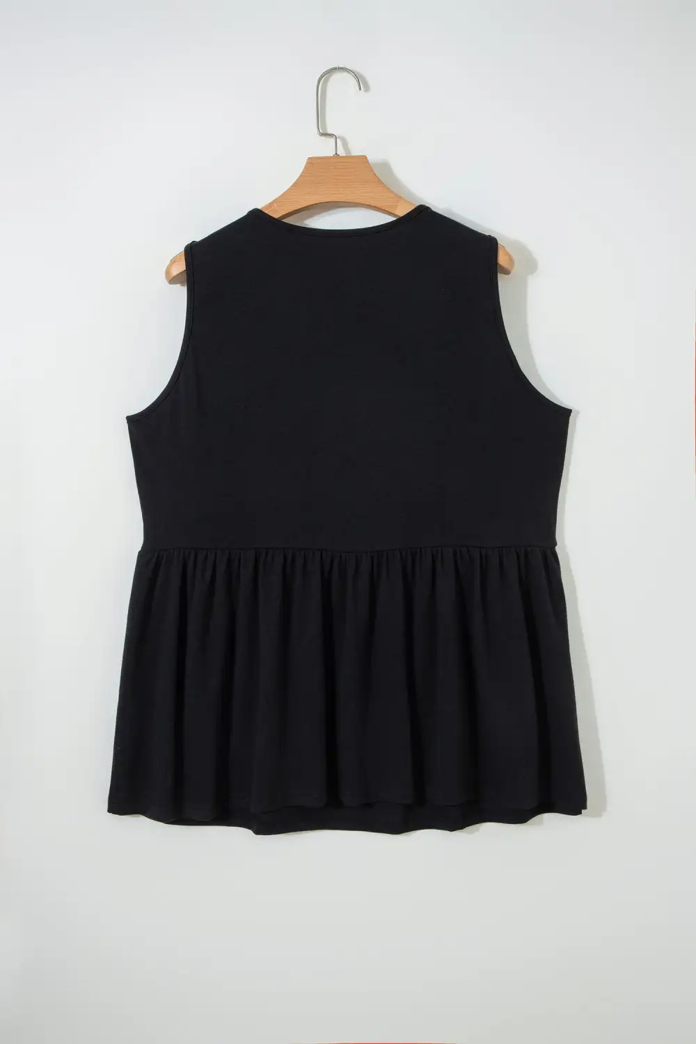 Plus Size Solid Color Bow Tie Peplum