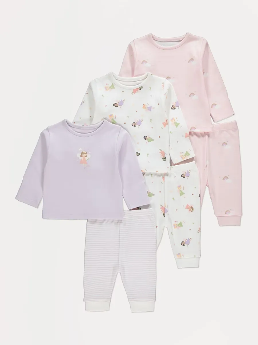 Pastel Fairy Pyjamas 3 Pack