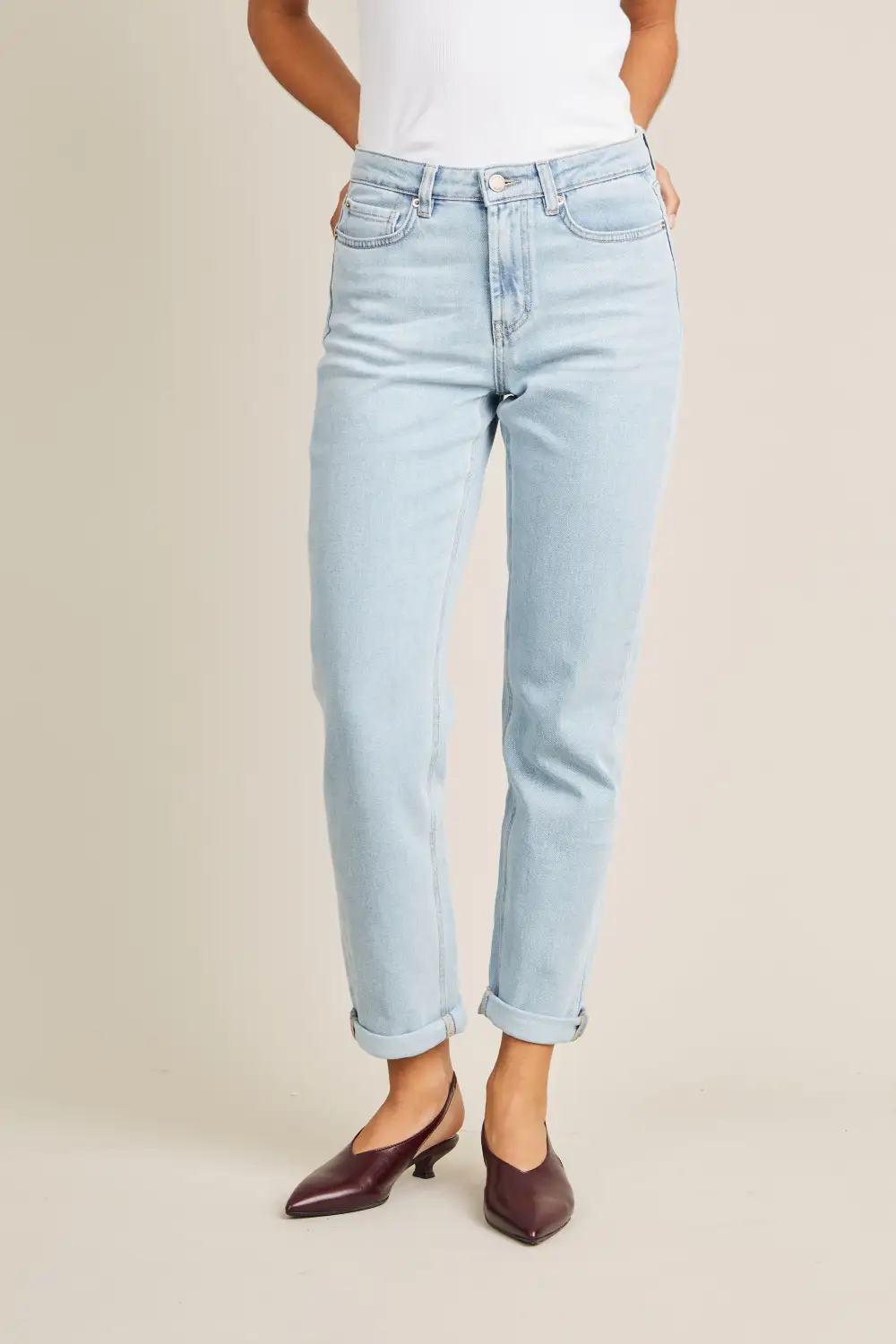 Women's Modern Boyfriend Girlfriend High Waist Jeans