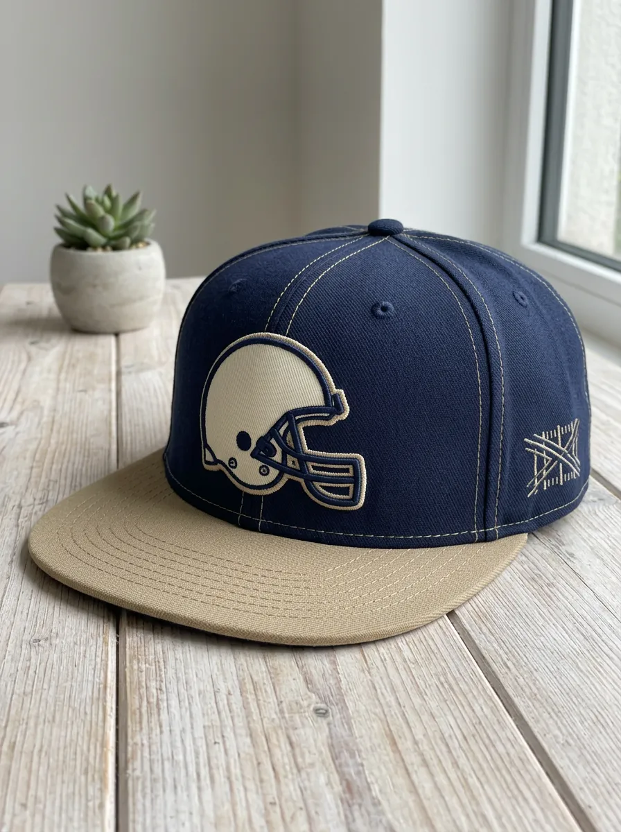 Men's Club American Football Fan Helmet Embroidered Snapback Cap