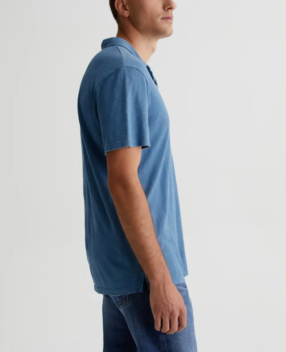 Men's Short Sleeve Jersey Knit Polo Shirt