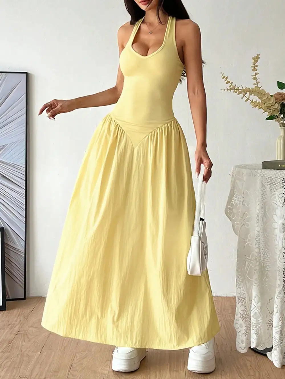 Easy Fit Halter Maxi Dress