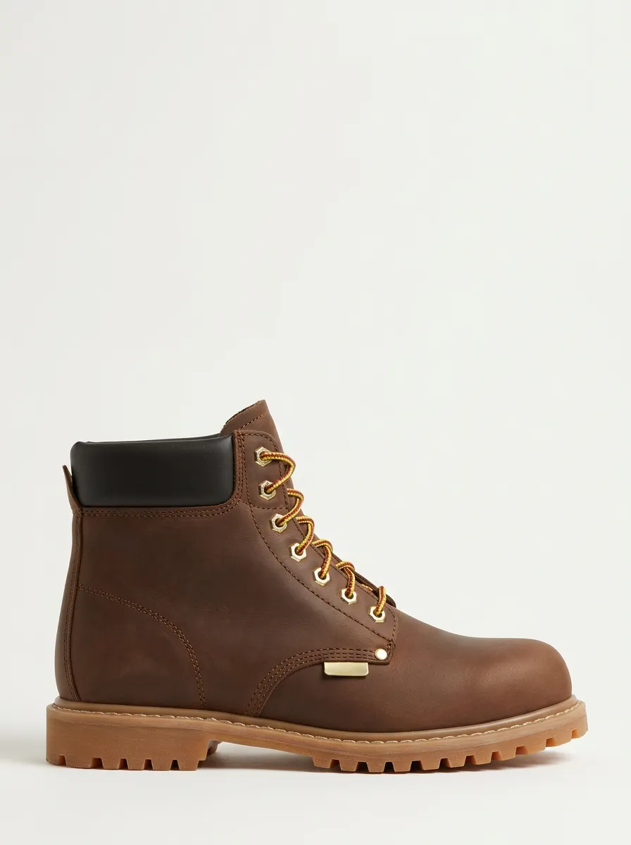 Men's Heel-Pull Ankle Work Boots
