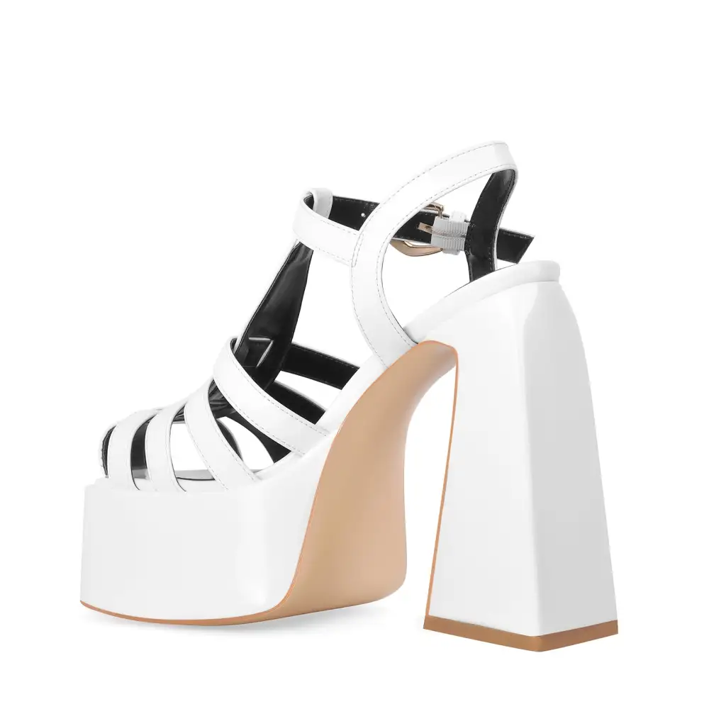 Platform Chunky High Heel Buckle Sandals