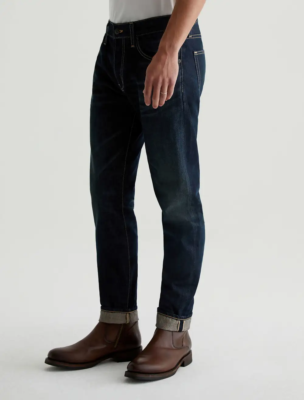 Men's Tailored Slim Mid Rise Twill Jeans