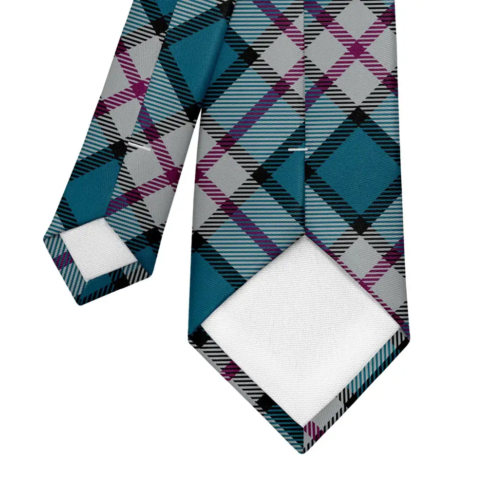 Refined Plaid Arrangement Necktie