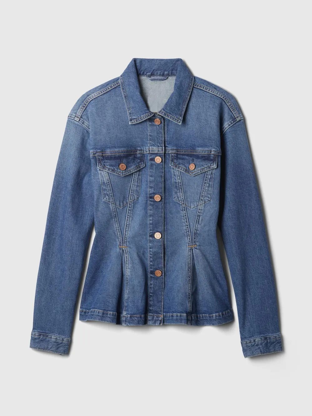 Pleated Button Jacket
