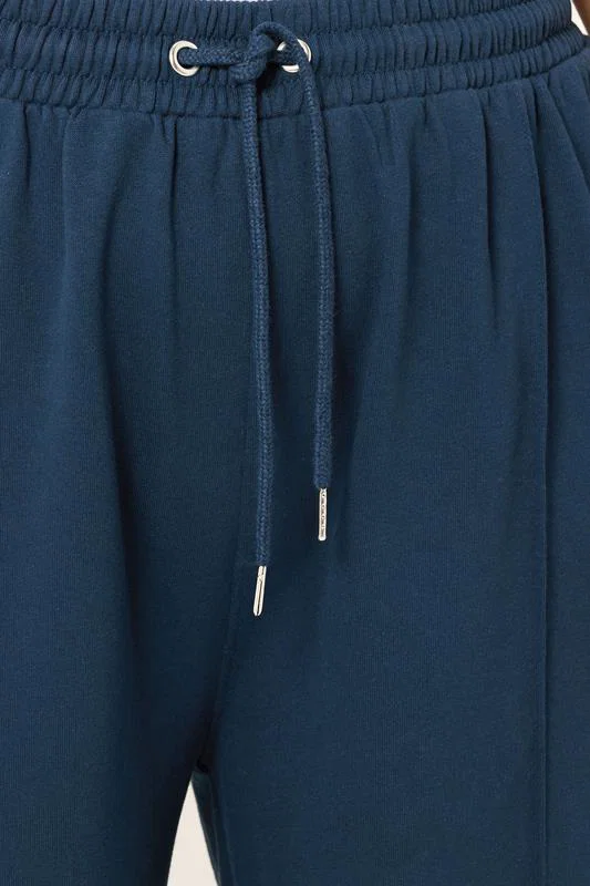 Navy Blue Sweatshirt & Wide Leg Jogger Set detail 3