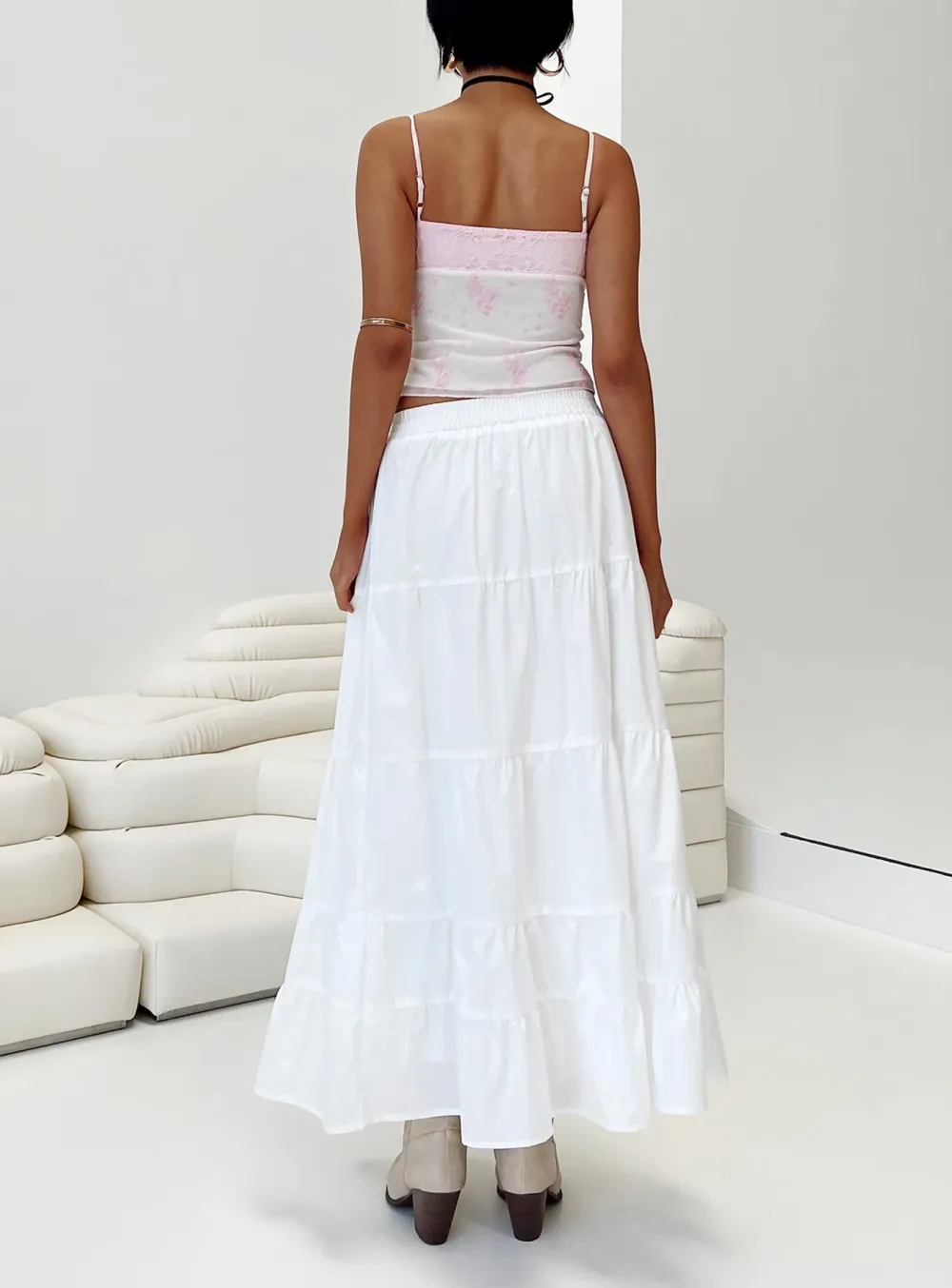 Tiered Maxi Skirt
