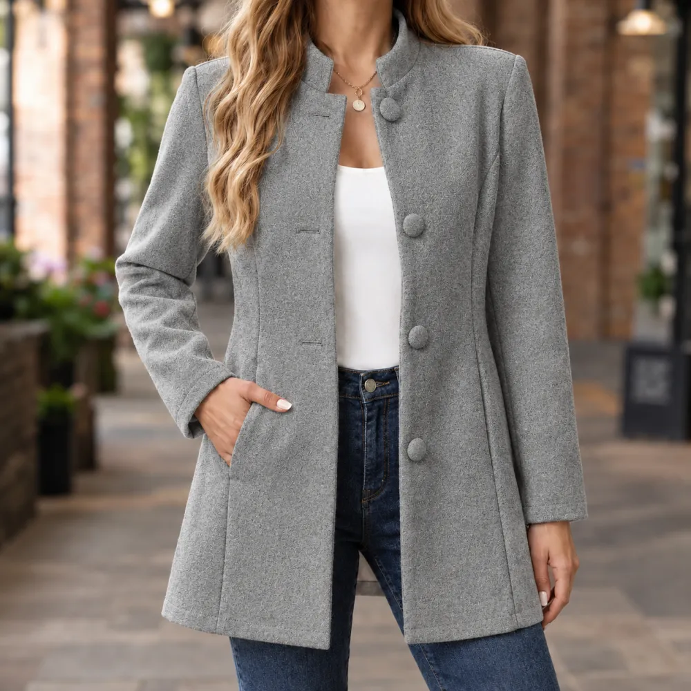 Stand Collar Blazer