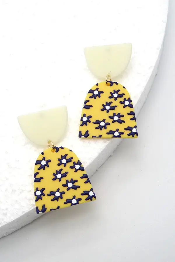 mbossed Print Color Block Geo