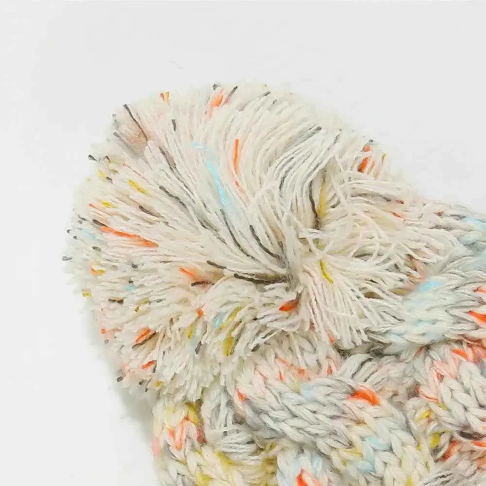 Contrast Cable Knit Hat