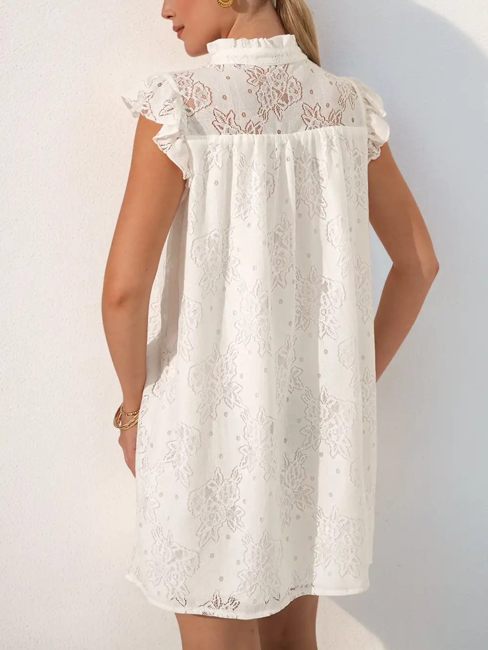 Lorena Lace Overlay Shift Dress