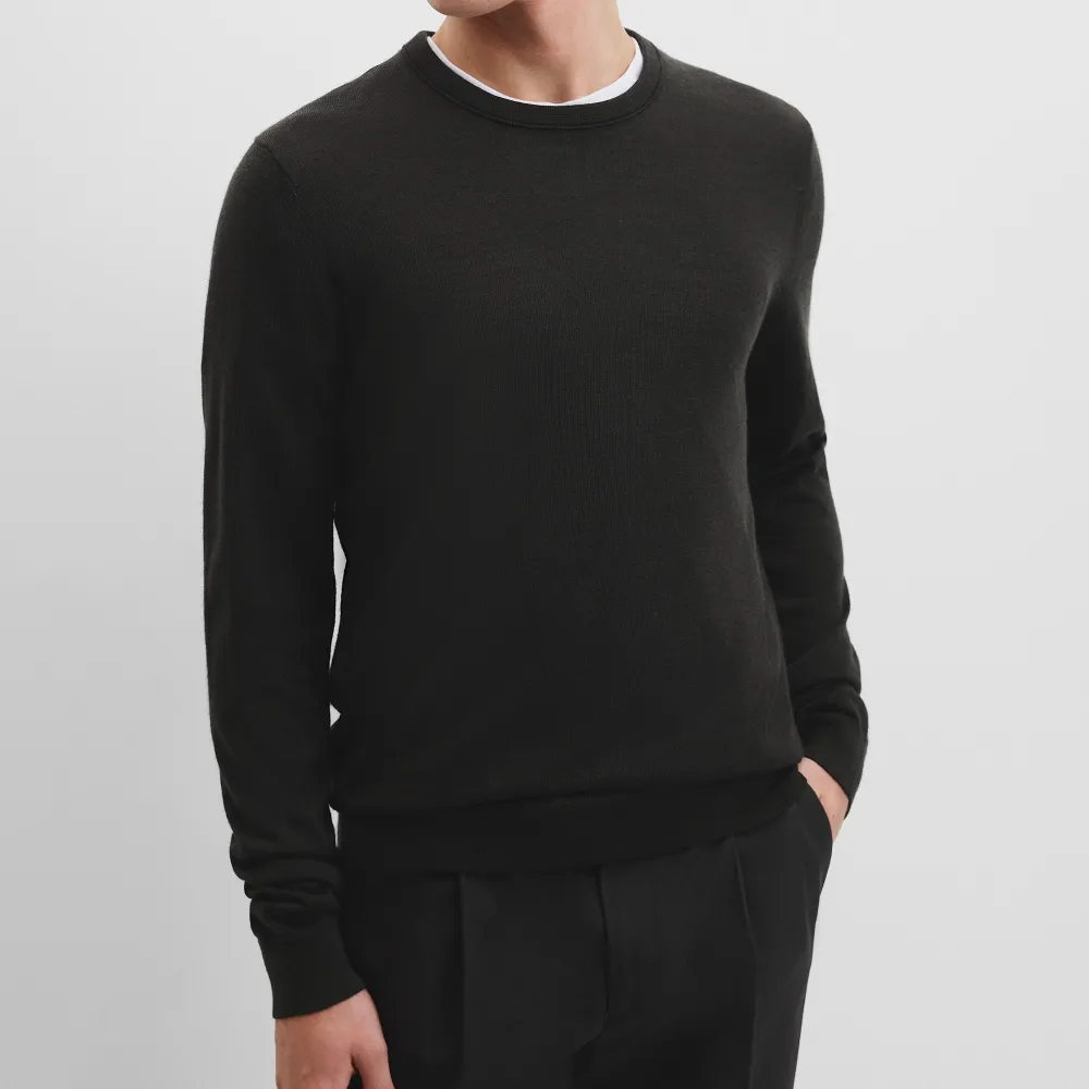 Men's Crew Neck Wool Sweater
