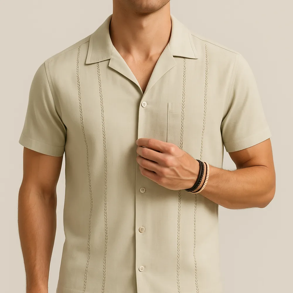 Khaki Cuban Style Summer