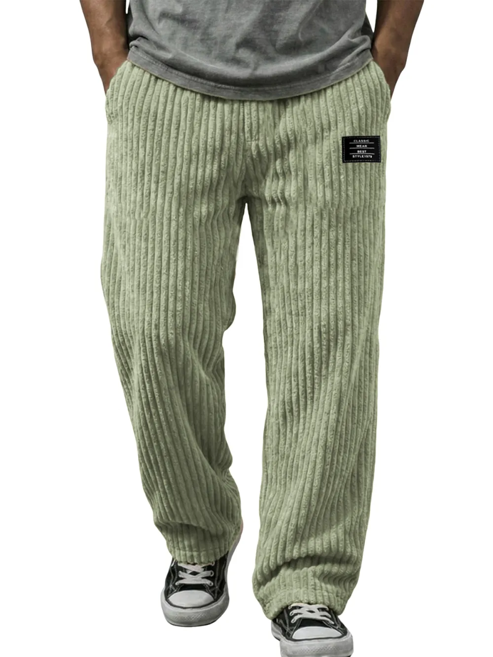 Soft Touch Corduroy Striped Trousers