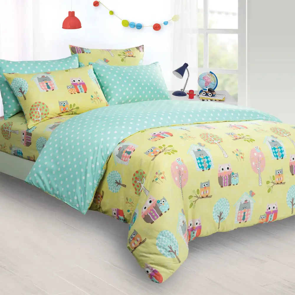 Contemporary Cotton Printed Coordinated Bedding Collection