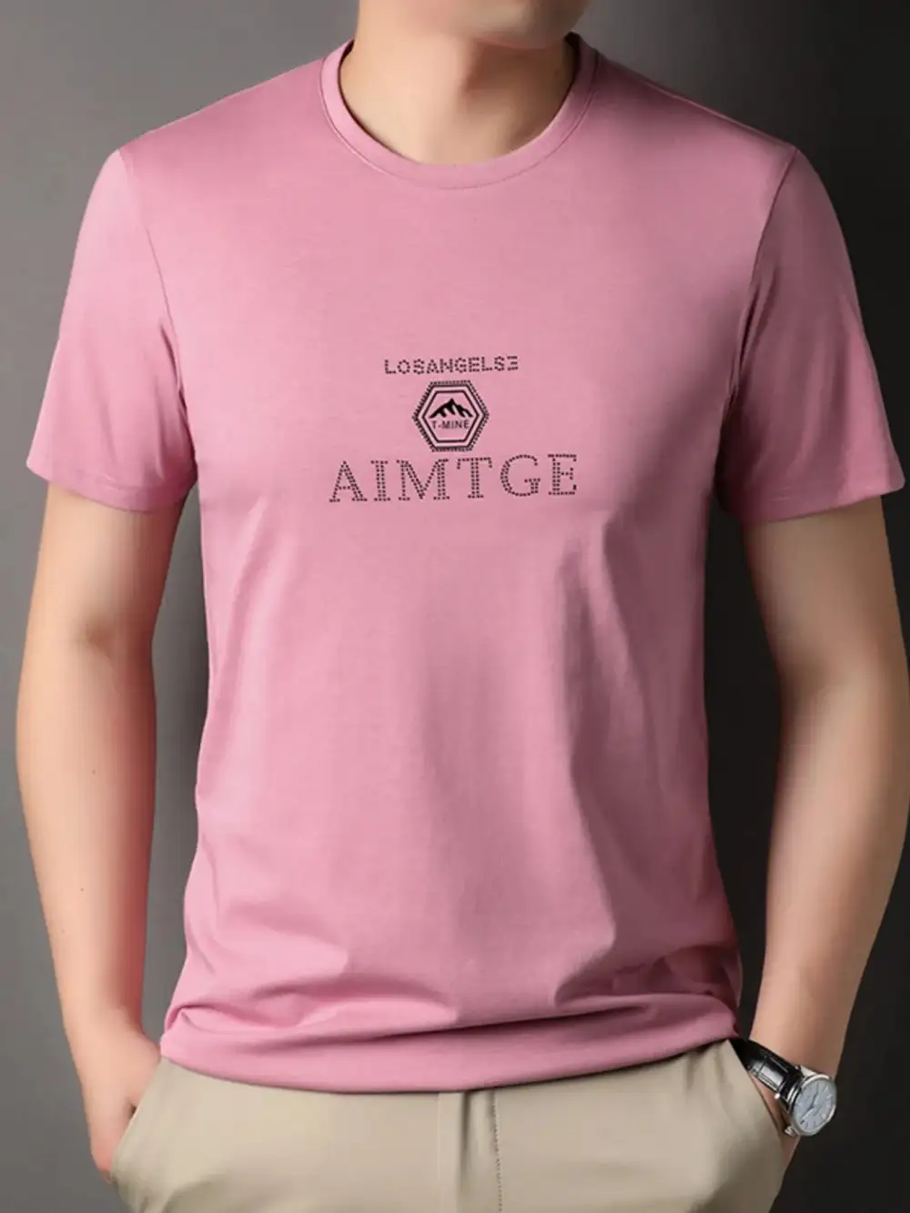 Casual Crew Neck Short Sleeve Tee