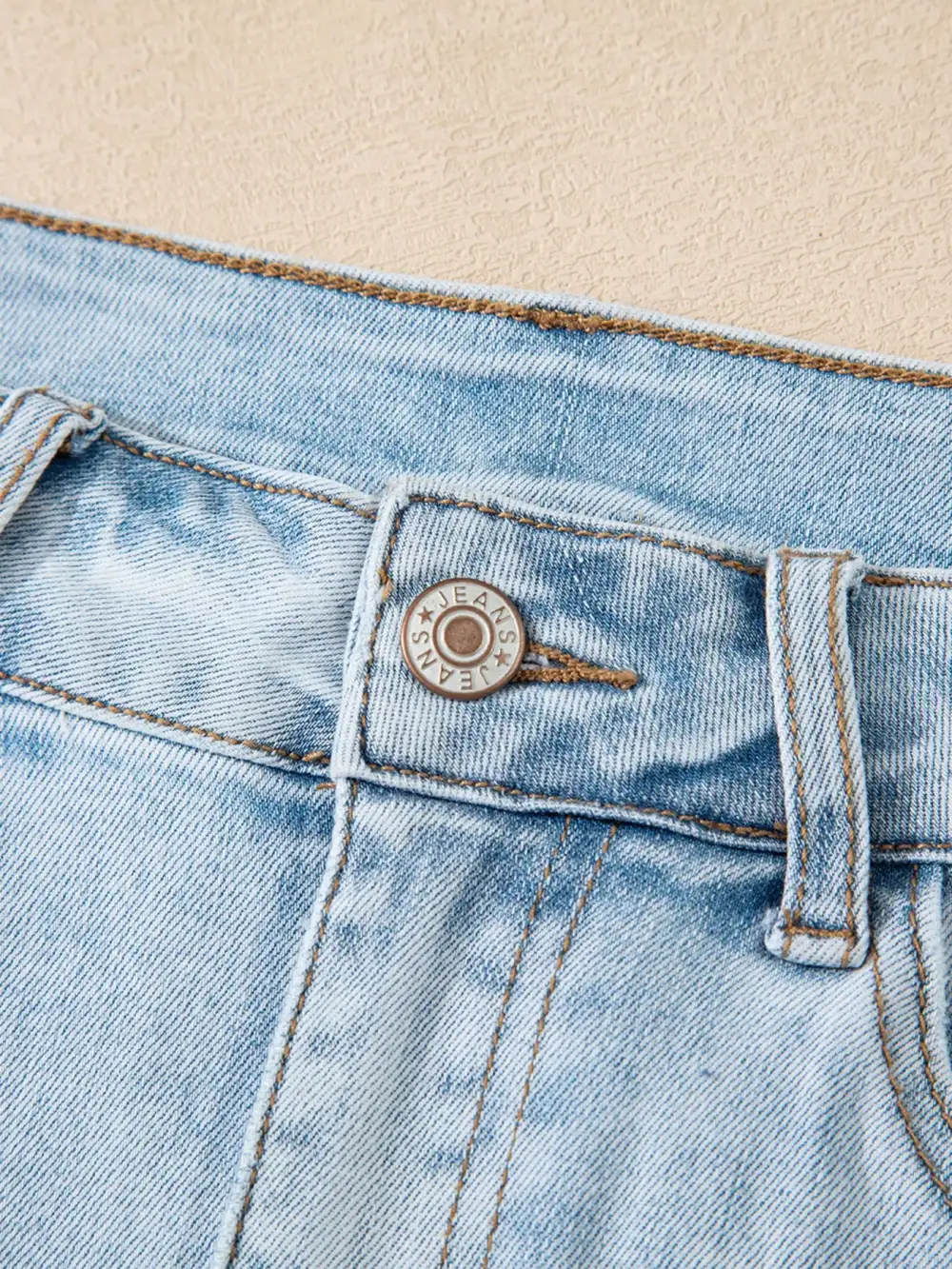 High Rise Raw Hem Shorts